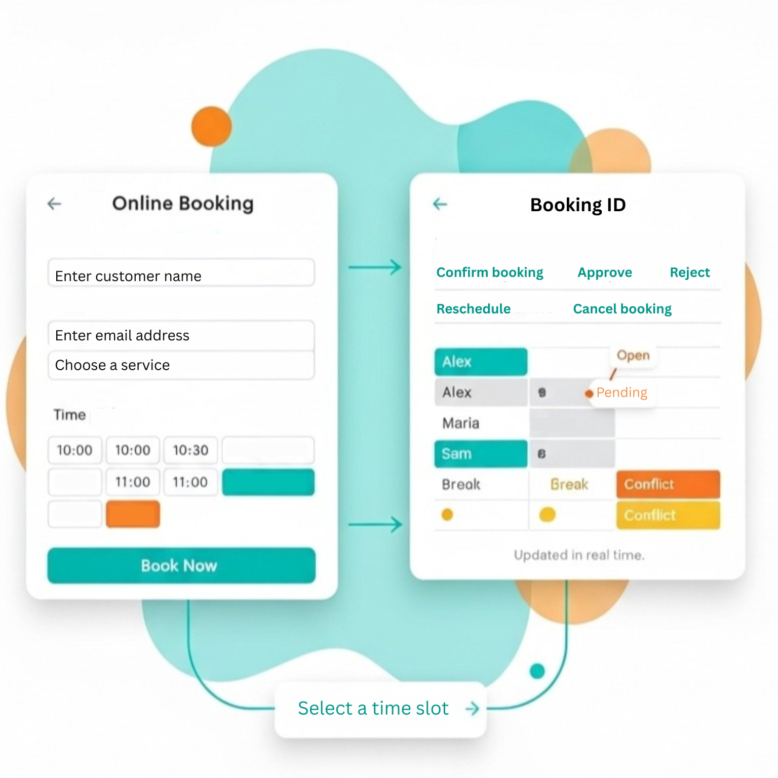 Online Booking & Scheduling Feature for Field Teams