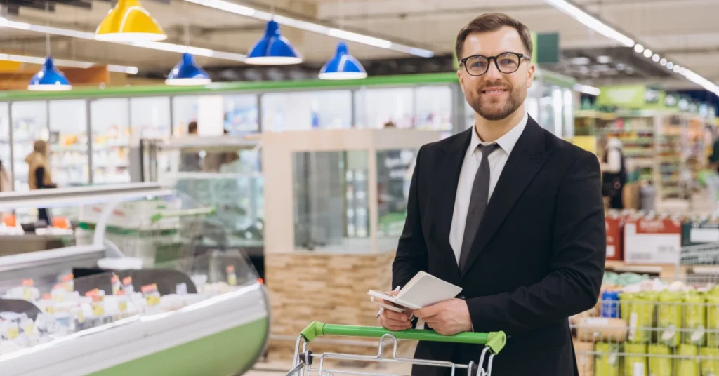 Zincir mağaza yönetimi kapsamında market içinde operasyon ve denetim yapan mağaza yöneticisi